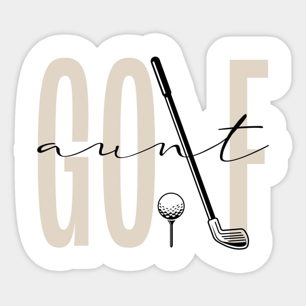 Golf Aunt Mothers Day Gift For Women Mothers Day Sticker by FortuneFrenzy